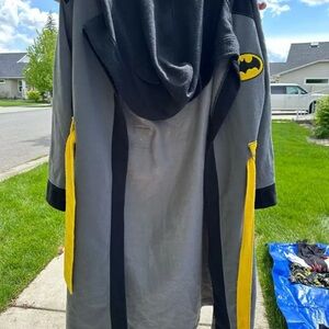 Gray and Black Hooded Robe with Yellow Accents